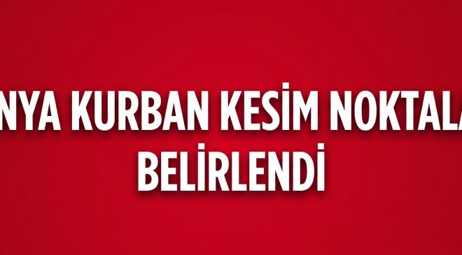 2026 KONYA KURBAN KESİM YERLERİ BELLİ OLDU!